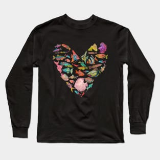 Heart of Tropical Fish Long Sleeve T-Shirt